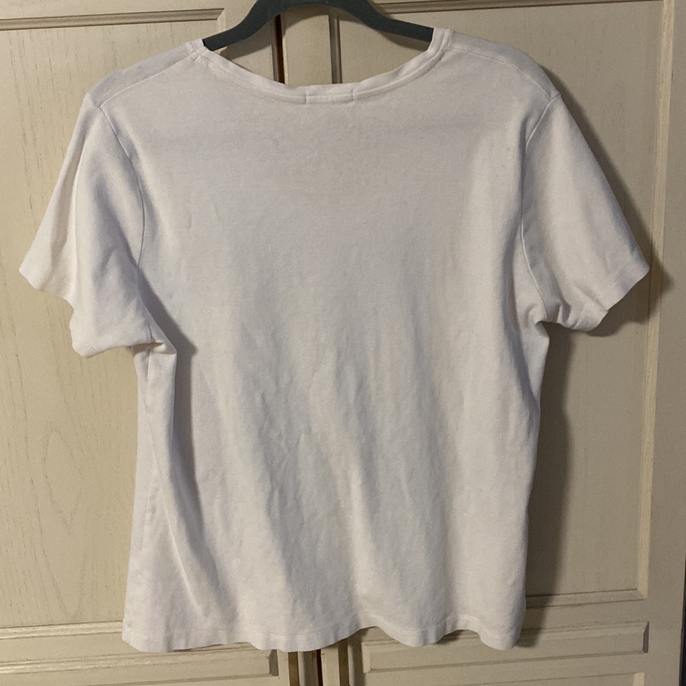 A woman’s blue and white sparkle t-shirt in XXL - Picture 6 of 6